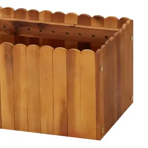 Berkfield Garden Raised Bed 200x30x25 cm Solid Acacia Wood