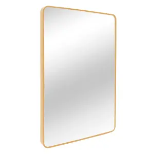 nielsen Archer Metal Square Wall Mirror Large, Gold, 80cm