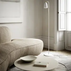 Nordlux DFTP Nexus 2 Swivel Joint Indoor Living Dining Floor Lamp in White/TeleGrey (H) 140.8cm