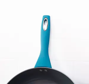 28cm Aluminium Non-Stick Wok in Teal