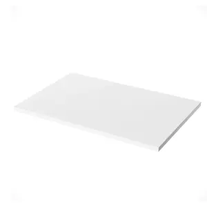 Nes Home 605mm Gloss White MDF Bathroom Worktop For Vanity Cabinet