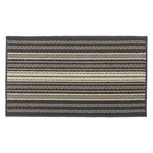 JVL Hubble Machine Washable Latex Backed Doormat, 40x70cm, Dusk