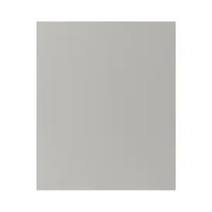 GoodHome Stevia Matt pewter grey Slab Tall appliance Cabinet door (W)600mm (H)723mm (T)18mm