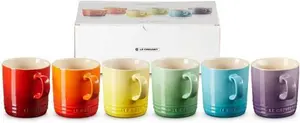 Le Creuset Rainbow Set Of 6 Mugs