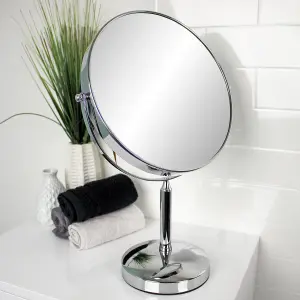 Showerdrape Helios 3x Magnifying Chrome Makeup Vanity Mirror