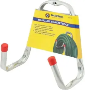 Hang All Bracket Hook Multi Purpose Outdoor Garden Hose Hold Zinc Coated