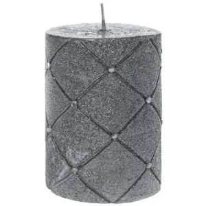 Pillar Candle 10cm H x 7cm W x 7cm D