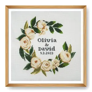 XSTITCH WEDDING - Counted Cross Stitch Kit: Large: Celebration - Trimits