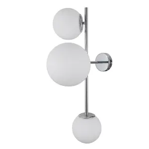 Luminosa Vailante Modern 3 Light Wall Lamp, E27+E14