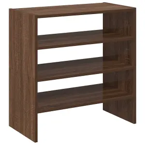 Berkfield Shoe Racks 2 pcs Stackable Brown Oak 60x30x30.5 cm