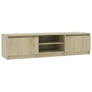 vidaXL TV Cabinet Sonoma Oak 140x40x35.5 cm Engineered Wood