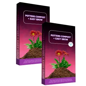 2 Bags (120 Litres) Easy Grow Potters Seed Sowing Compost Ideal For Potting & Planting Nutrient Balanced For Stronger Roots