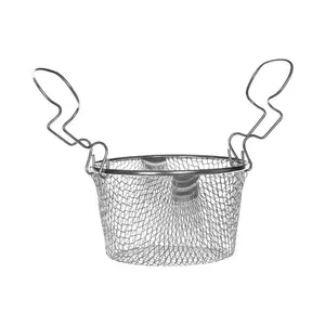 Small Fryer Basket with Curved Handle