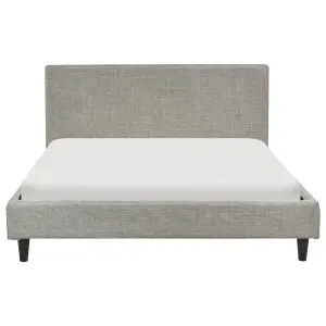 EU Double Size Bed Light Grey FITOU