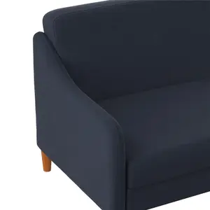 Jasper coil 3-seater Sofa Bed in navy fabric