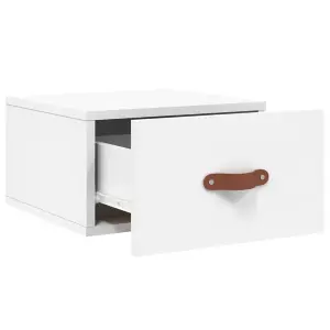 Berkfield Wall-mounted Bedside Cabinets 2 pcs White 35x35x20 cm