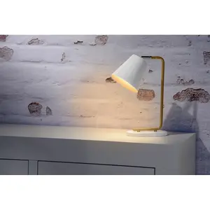 Lucide Cona Scandinavian Table Lamp - 1xE14 - White