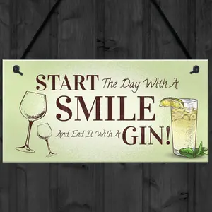 Funny Gin Gift Hanging Kitchen Bar Plaque Gin Lover Gift Gift For Friend