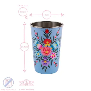 BillyCan - Picnic Tumbler - 400ml  - Ocean Pansy