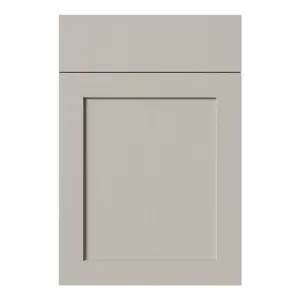 Tydeman Matt pebble Shaker Drawerline Cabinet door (W)500mm (H)720mm (T)20mm