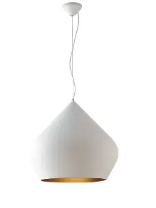 Luminosa Tholos Dome Ceiling Pendant, White E27