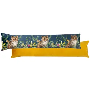 Wylder Willow Fox Digitally Printed Velvet  Draught Excluder