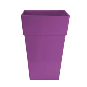 simpa 2PC Moda Milano 28L Aubergine Plastic Planters.