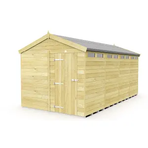 DIY Sheds 8x16 Apex Security Shed - Single Door