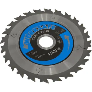 190mm TCT Circular Saw Blade for Wood - 30mm Bore - 24 Teeth - Ultra Thin Design