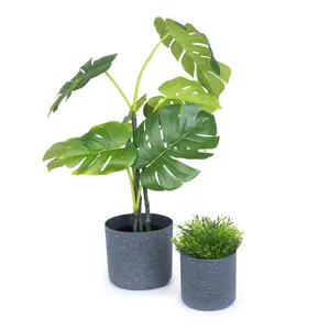 LIVIVO Indoor Plant Pots - Set of 2, 18cm