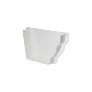 FloPlast Niagara Internal Right Hand Stopend White