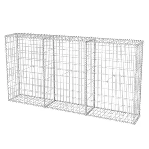 Coline Gabion Basket Steel Outdoor Garden Basket Wall Wire Fence 100cm H x 200cm W x 30cm D