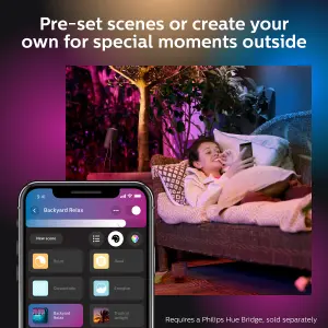 Philips Hue White and Colour Ambiance Outdoor Lily and XL Base Kit