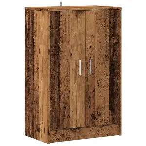 Berkfield Shoe Cabinet Old Wood 60x35x92 cm Engineered Wood