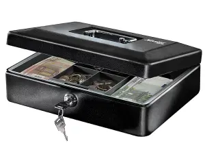 Secure Your Valuables with the Master Lock Medium Cash Box Featuring Keyed Lock