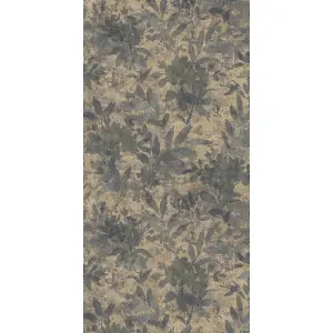 GDUK Vintage Velvet Watercolour Floral Ammo Textured Wallpaper, Grey