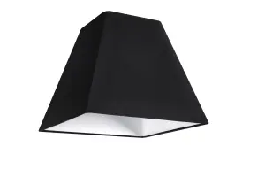 GoodHome Qarnay Charcoal Fabric dyed Light shade (D)20cm