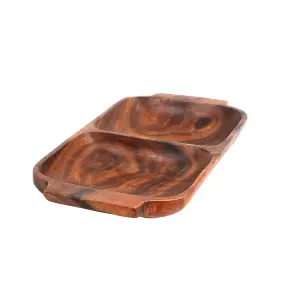 Interiors by Premier Kora Two Section Serving Dish with Handles