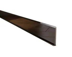 ILCOM Stainless steel Skirting board 80mm x 2700mm - Black Polished