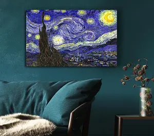 Starry Night Canvas Print Wall Art - Medium 20 x 32 Inches