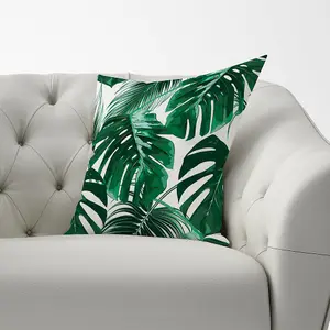 Tropical Jungle Leaf Pattern Cushions 60cm x 60cm