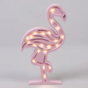 Litecraft Pink Flamingo Glow Kids LED Table Lamp