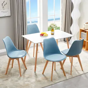 Nero Upholstered Dining Chair (Set of 6) Light Blue