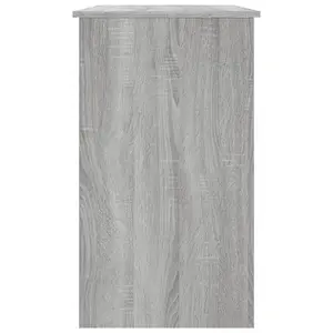 Berkfield Desk Grey Sonoma 90x45x76 cm Engineered Wood