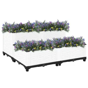 Berkfield Raised Bed 80x80x38 cm Polypropylene