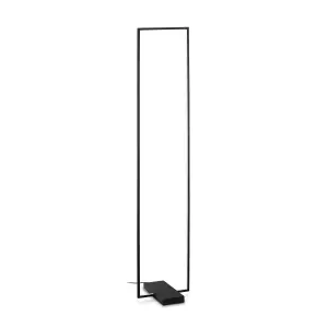 Ideal Lux Frame LED Integrated Floor Lamp Black 3000Lm 3000K