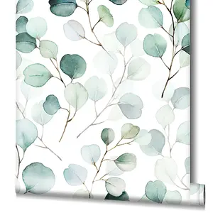 Galerie Flora Green Eucalyptus Trailing Leaf Wallpaper