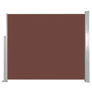 Berkfield Retractable Side Awning 120 x 300 cm Brown