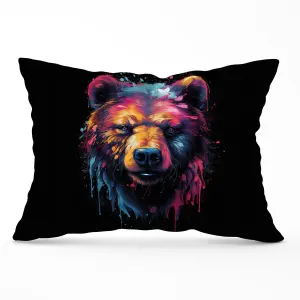 Splashart Bear Face Cushions 33cm x 48cm