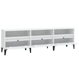 Berkfield TV Cabinet White 150x30x44.5 cm Engineered Wood